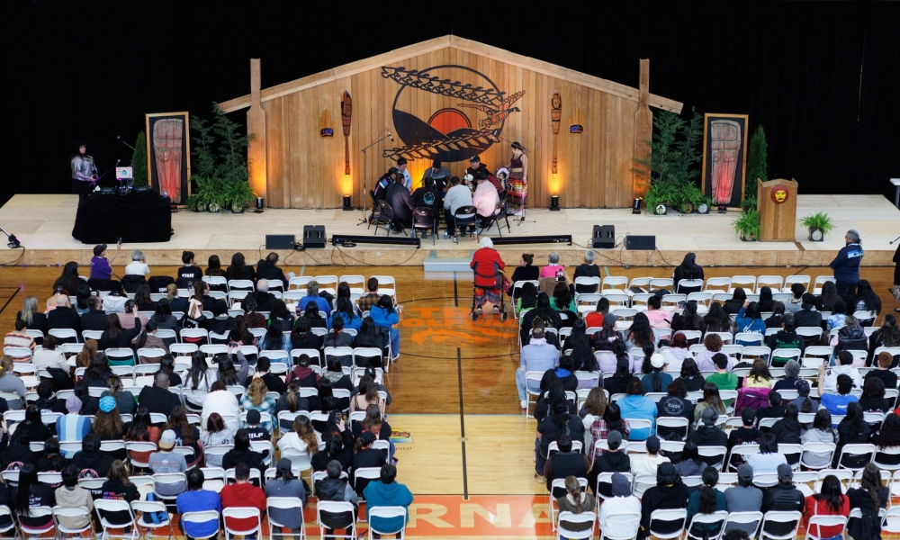 A group of attendees at Gathering Our Voices